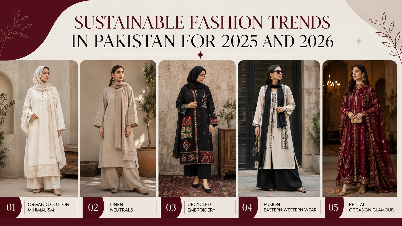 Sustainable fashion trends in Pakistan 2025 2026 featuring eco-friendly fabrics and ethical clothing choices