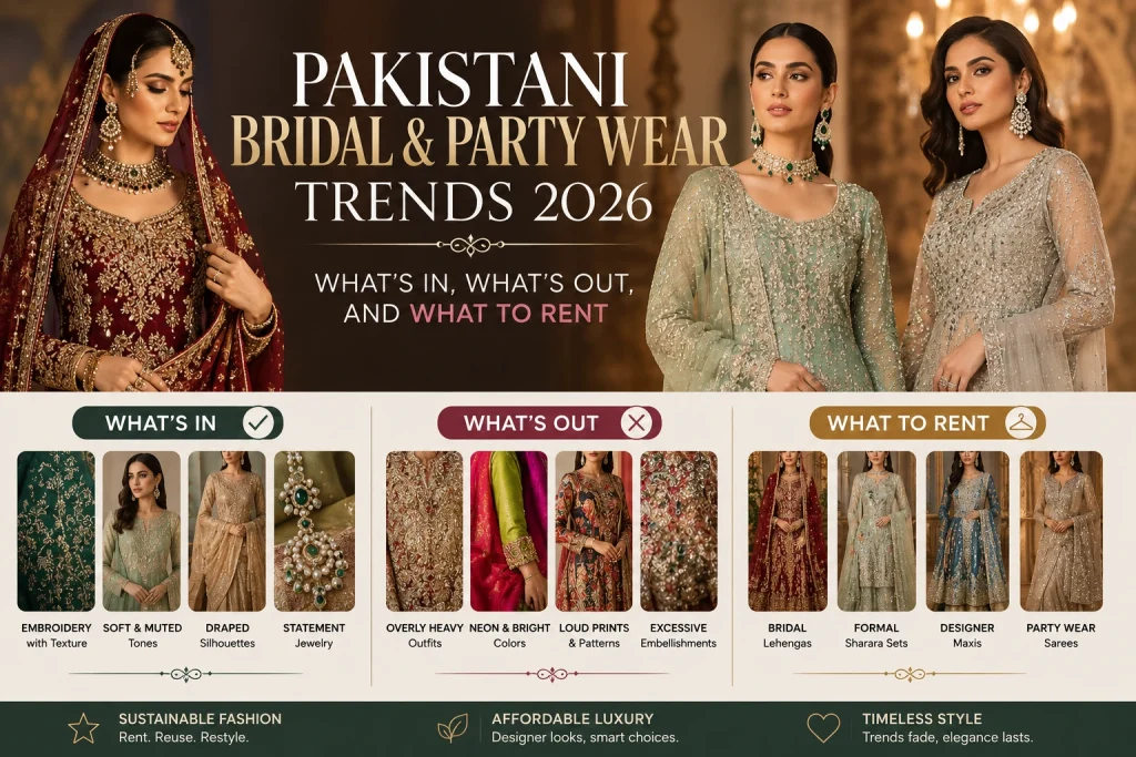Pakistani bridal and party wear trends