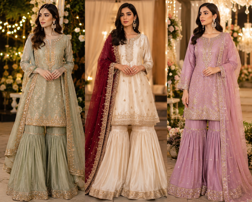 4. Party Wear Trends — Mehndi, Barat, and Walima Guest Looks