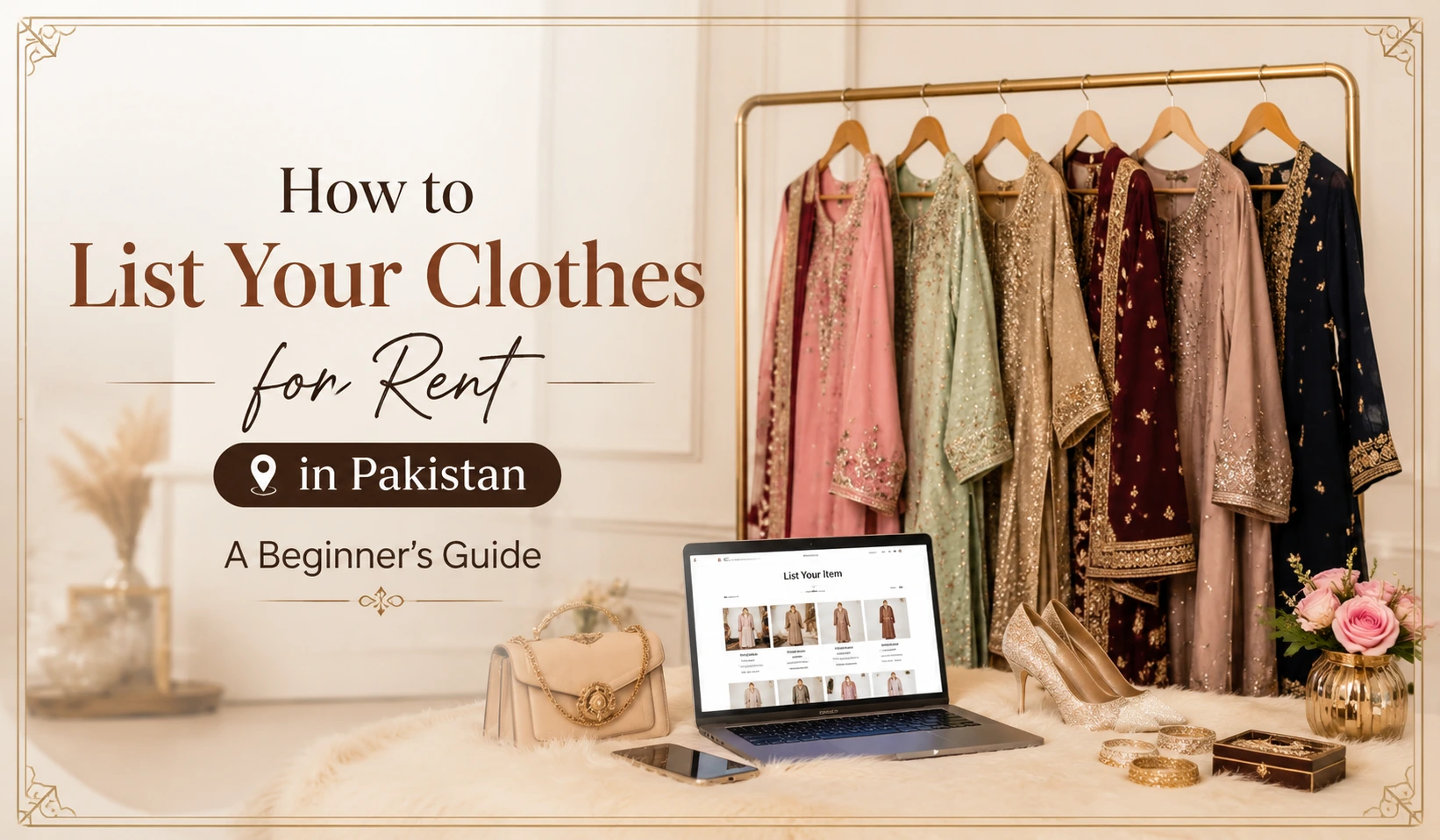How to list your clothes for rent in Pakistan