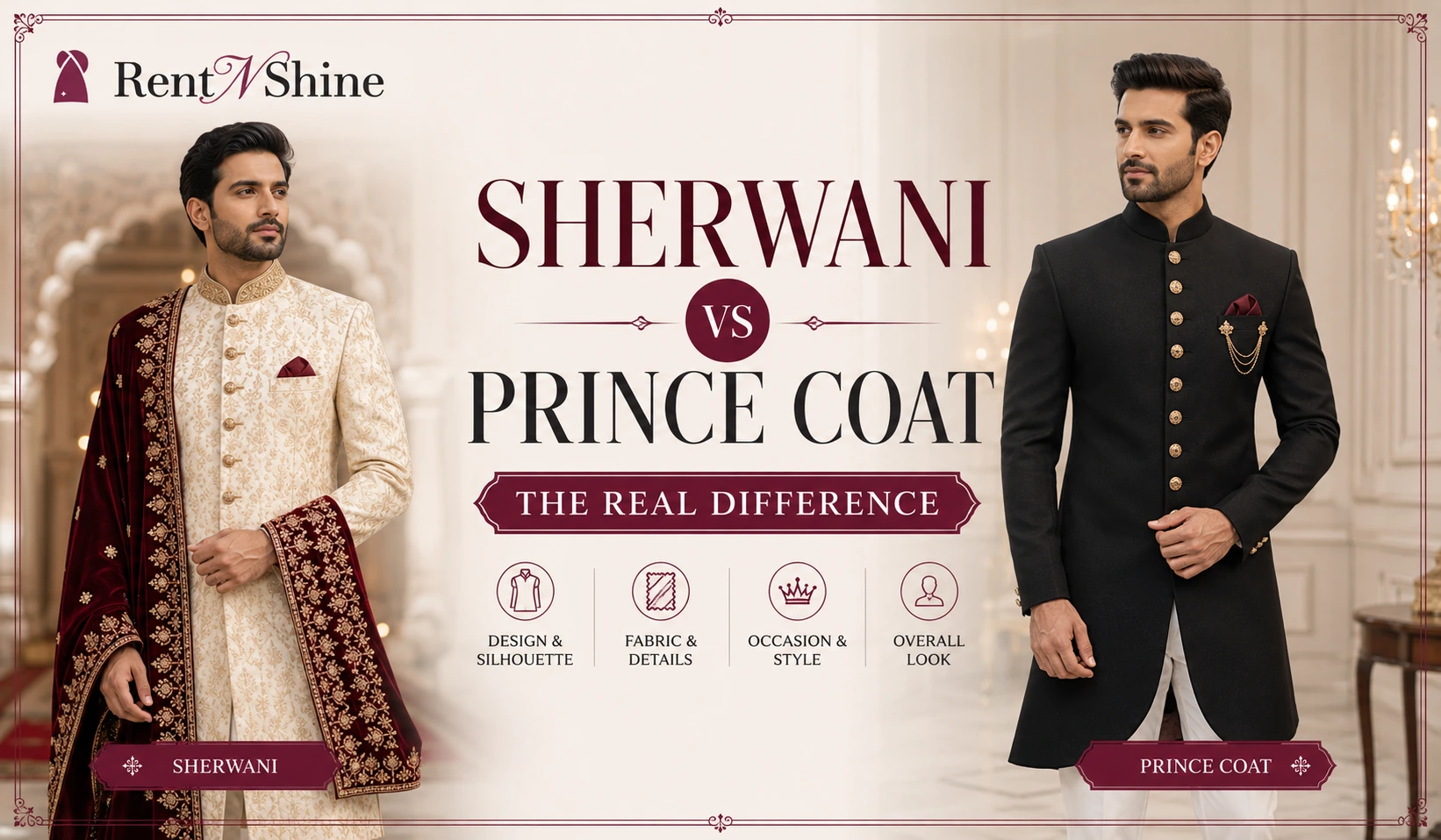 Sherwani vs prince coat the real difference